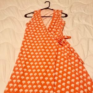 Organic summer wrap dress